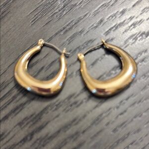 LOFT Gold Minimalist Hoop Earrings Timeless Design